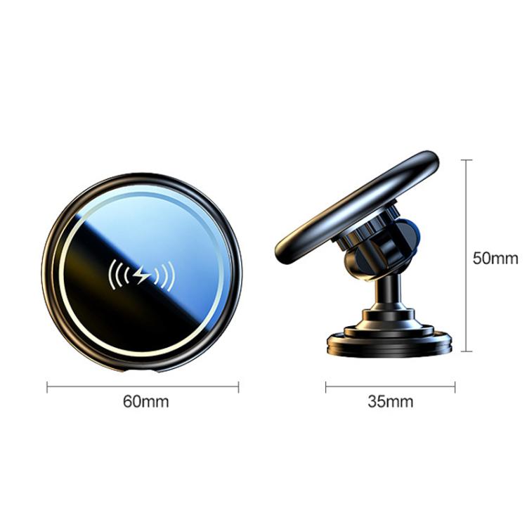 15W Car Magnetic Wireless Charging Phone Holder Alloy Base, Spec: Air Outlet Black - Wireless Charger Holders by PMc TechLife | Online Shopping South Africa | PMc TechLife | Buy Now Pay Later Mobicred