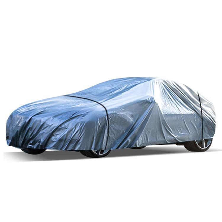 Car PE Film Waterproof And Dustproof Four Seasons Universal Coat Cover, Size: S(Silver Gray) - PE Material by PMC TechLife | Online Shopping South Africa | PMC TechLife | Buy Now Pay Later Mobicred