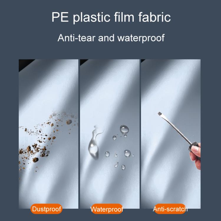 Car PE Film Waterproof And Dustproof Four Seasons Universal Coat Cover, Size: S(Silver Gray) - PE Material by PMC TechLife | Online Shopping South Africa | PMC TechLife | Buy Now Pay Later Mobicred