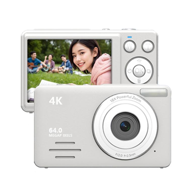 Anytek S7 4K HD Digital Camera Self-Timer Travel Camera Student Kids Card Camera(White) - free shipping - PMC TechLife - Order now!