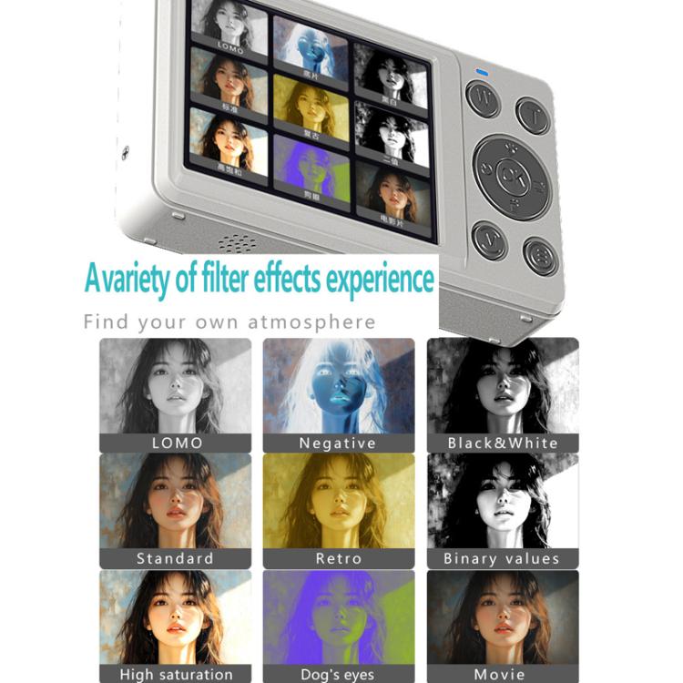 Anytek S7 4K HD Digital Camera Self-Timer Travel Camera Student Kids Card Camera(Black) - free shipping - PMC TechLife - Order now!