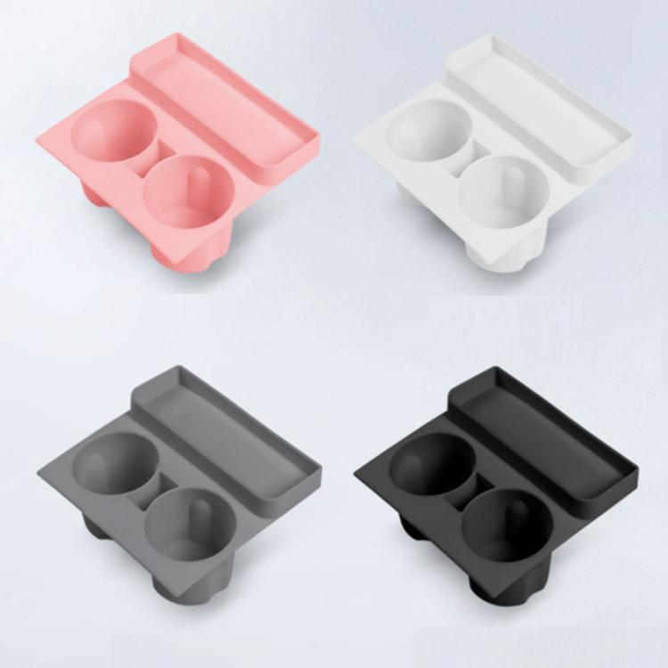 For Tesla 21-23 Model 3/Y Central Control Integrated Silicone Storage Cup Holder(Black) - Car Drink Holders by PMc TechLife | Online Shopping South Africa | PMc TechLife | Buy Now Pay Later Mobicred