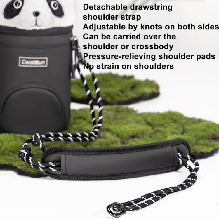 Cwatcun D162 Medium Camera Lens Cylinder Cartoon Panda Camera Lens Protective Cover - free shipping - PMC TechLife - Order now!