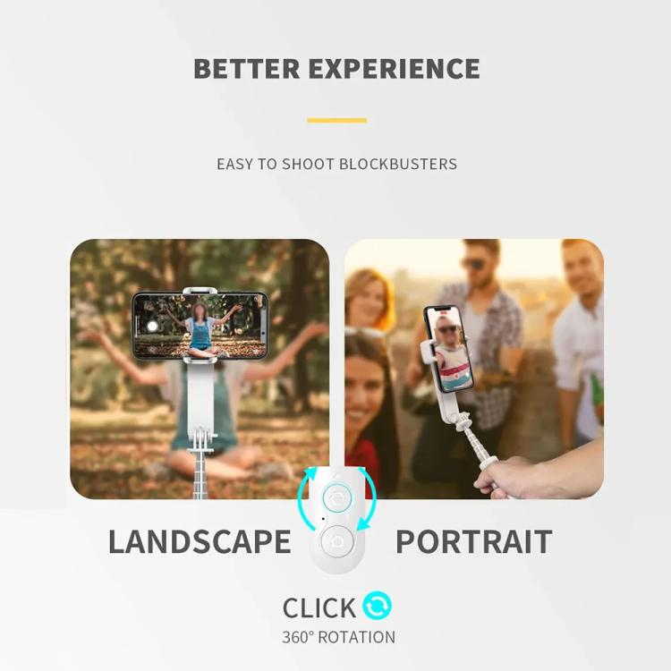 L09 Mini Handheld Folding Anti-shake Stabilizer Bluetooth Beauty Fill Light Selfie Stick(Black) - Selfie Sticks by PMC TechLife | Online Shopping South Africa | PMC TechLife | Buy Now Pay Later Mobicred