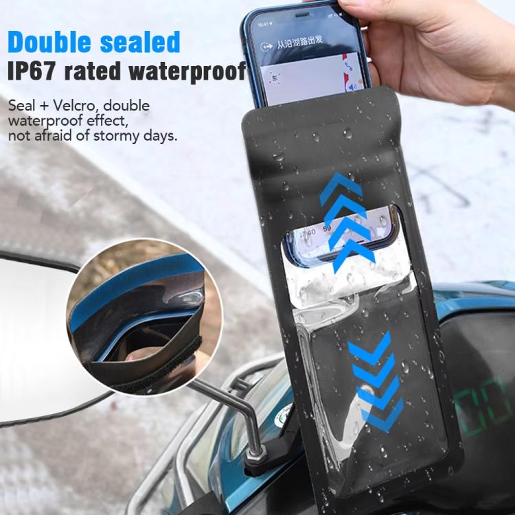 Bicycle Waterproof Phone Bag Mount Stand 360 Degree Rotation Motorcycle Bike Cellphone Holder, Spec: Handlebar Model - Holders by PMc TechLife | Online Shopping South Africa | PMc TechLife | Buy Now Pay Later Mobicred