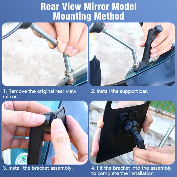 Bicycle Waterproof Phone Bag Mount Stand 360 Degree Rotation Motorcycle Bike Cellphone Holder, Spec: Handlebar Model - Holders by PMc TechLife | Online Shopping South Africa | PMc TechLife | Buy Now Pay Later Mobicred