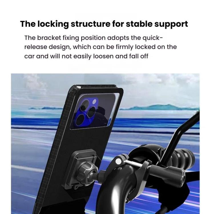 Bicycle Holder Waterproof Pouch Bag Bike Motorcycle Handlebar Mirror Phone Stand Mount, Size: XL - Holders by PMC TechLife | Online Shopping South Africa | PMC TechLife | Buy Now Pay Later Mobicred
