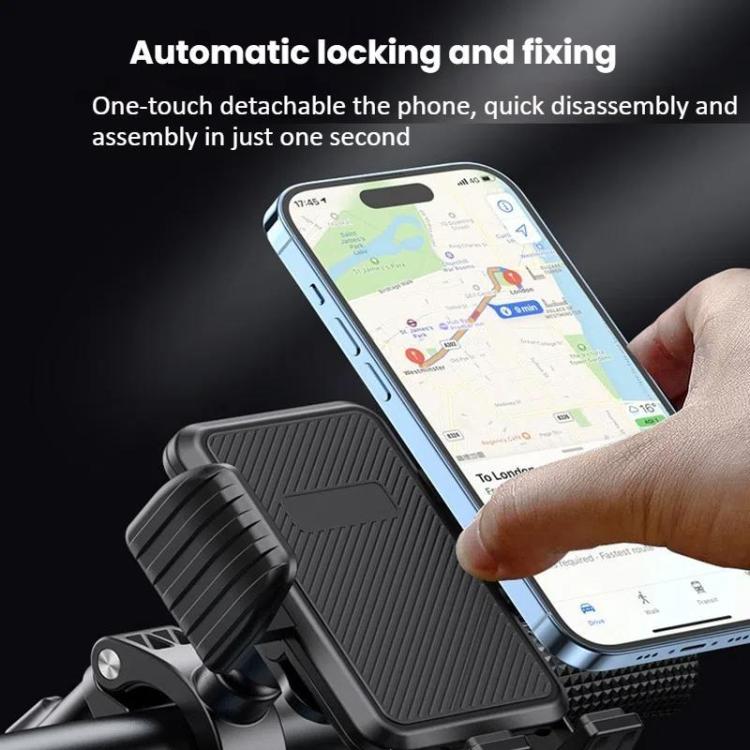 Bicycle Motorcycle Shock Absorption Mobile Phone Holder Gravity Navigation Mount(Red) - Holders by PMc TechLife | Online Shopping South Africa | PMc TechLife | Buy Now Pay Later Mobicred