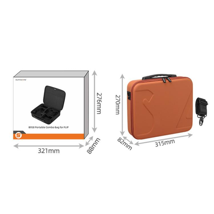 For DJI Flip Sunnylife FP-B958 Storage Bag Vlog Aerial Camera Protective Case Accessory(Gray) - free shipping - PMC TechLife - Order now!