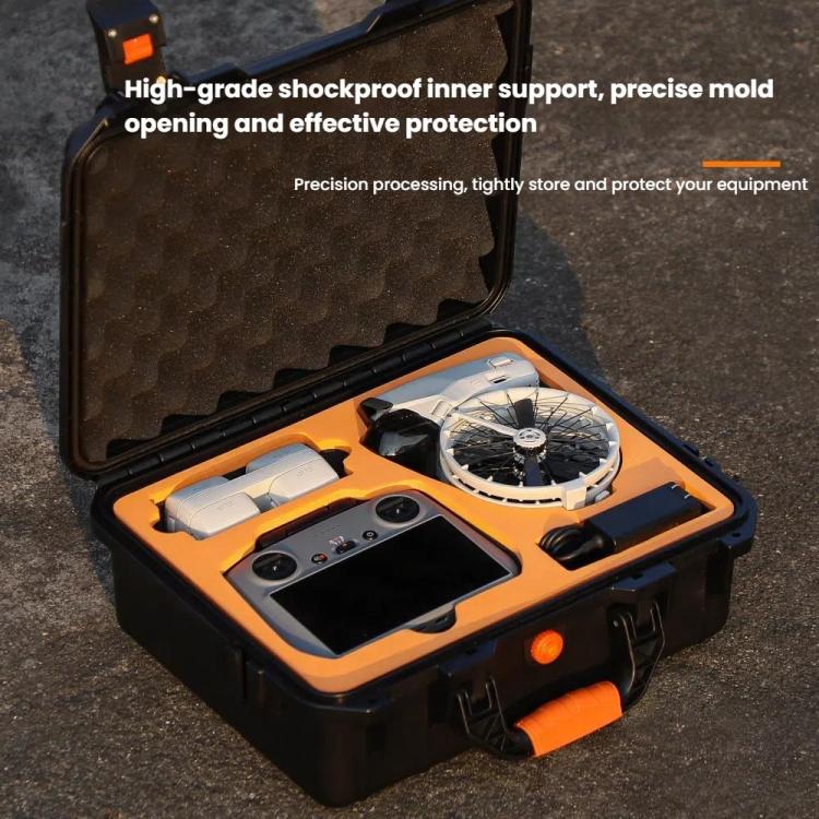 For DJI Flip Sunnylife AQX-19 Waterproof Storage Protective Suitcase Aerial Camera Smooth Flying Kit Bag(Black) - free shipping - PMC TechLife - Order now!