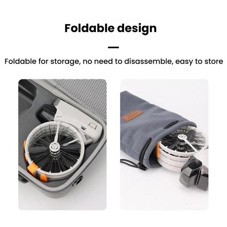 For DJI Flip CQT 4 In 1 Drone Folding Booster Stand Scratch and Wear Resistant Landing Protective Bracket(Gray) - free shipping - PMC TechLife - Order now!