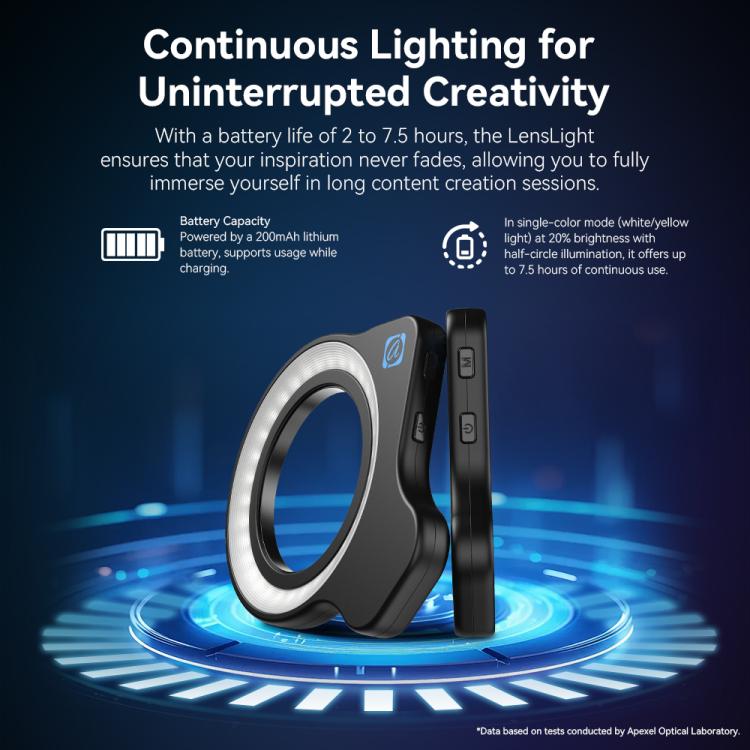 APEXEL APL-FL26 Jewelry Food Still Life Tri-color 9-speed Slim Ring Macro Photography Fill Light - free shipping - PMc TechLife - Order now!