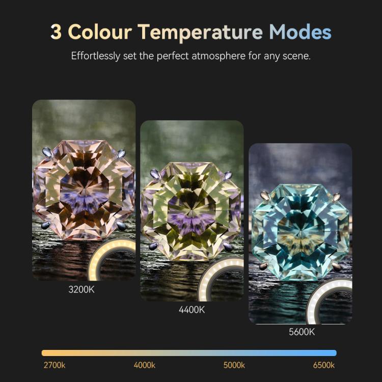 APEXEL APL-FL26 Jewelry Food Still Life Tri-color 9-speed Slim Ring Macro Photography Fill Light - free shipping - PMc TechLife - Order now!