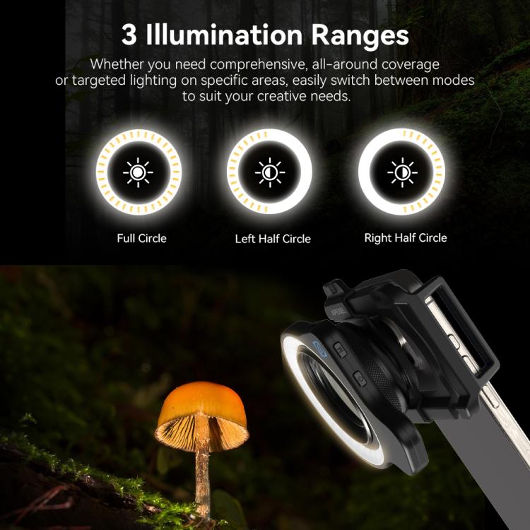 APEXEL APL-FL26 Jewelry Food Still Life Tri-color 9-speed Slim Ring Macro Photography Fill Light - free shipping - PMc TechLife - Order now!