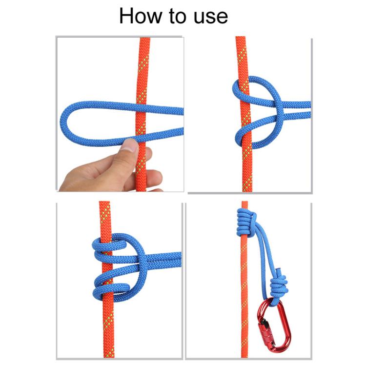 XINDA XD-S9835 120cm Outdoor Mountaineering Climbing Expansion Hiking Wear-Resistant Auxiliary Grab Knot Rope(Yellow) - Mountaineering Outfit by XINDA | Online Shopping South Africa | PMC TechLife | Buy Now Pay Later Mobicred