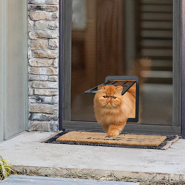 25 x 31.5cm Pet Screen Door Cats And Dogs Free Entry and Exit Lattice Door(White) - Pet Screen Doors by PMC TechLife | Online Shopping South Africa | PMC TechLife | Buy Now Pay Later Mobicred