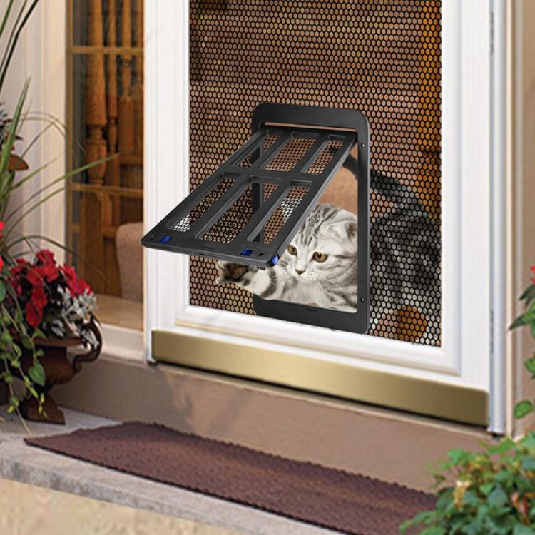 25 x 31.5cm Pet Screen Door Cats And Dogs Free Entry and Exit Lattice Door(White) - Pet Screen Doors by PMC TechLife | Online Shopping South Africa | PMC TechLife | Buy Now Pay Later Mobicred