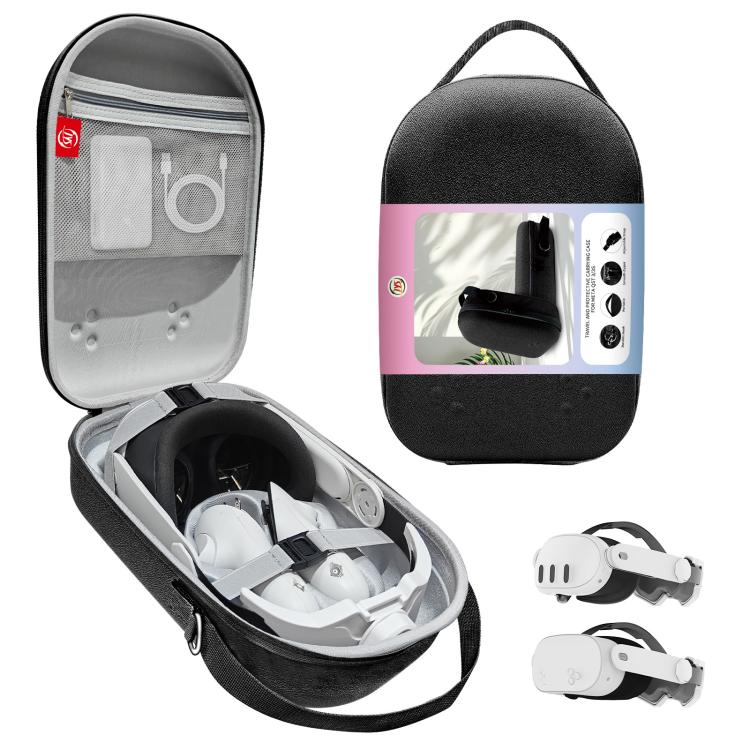 For Meta Quest 3S / 3 VR Headset JYS Storage Bag Handbag(Black) - free shipping - PMC TechLife - Order now!