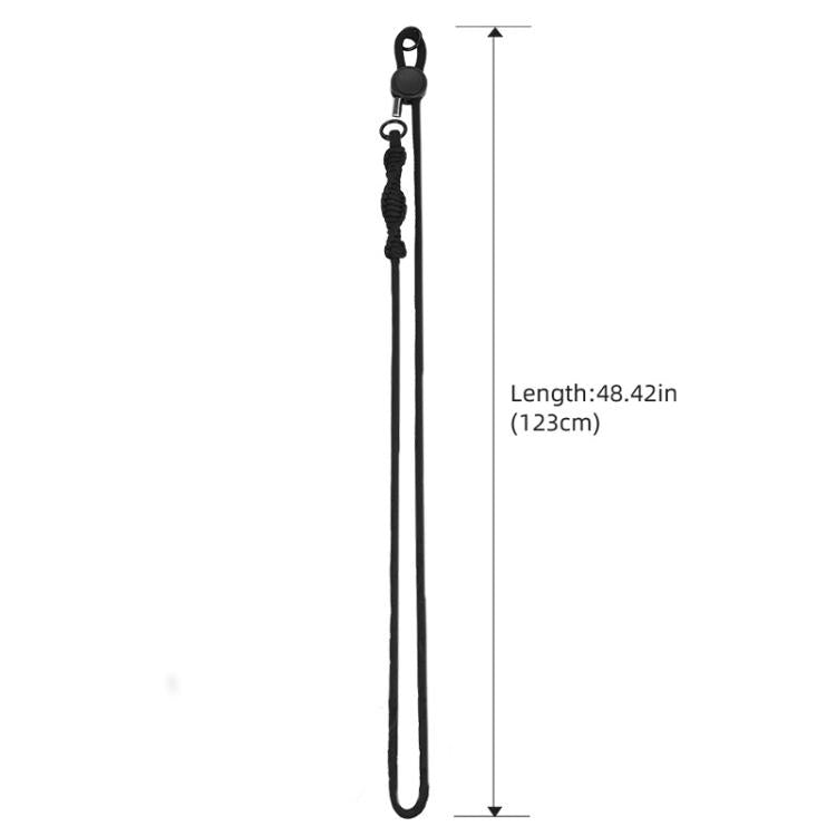 BRDRC Sport Camera Lanyard With 1/4 Inch Screw Anti-Lost Crossbody Lanyard(Black Rope Gray Knot) - Camera Strap by BRDRC | Online Shopping South Africa | PMc TechLife | Buy Now Pay Later Mobicred