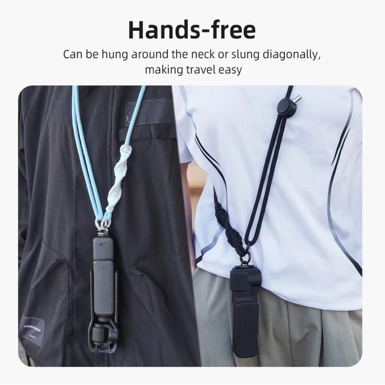 BRDRC Sport Camera Lanyard With 1/4 Inch Screw Anti-Lost Crossbody Lanyard(Pink Rope White Knot) - Camera Strap by BRDRC | Online Shopping South Africa | PMc TechLife | Buy Now Pay Later Mobicred