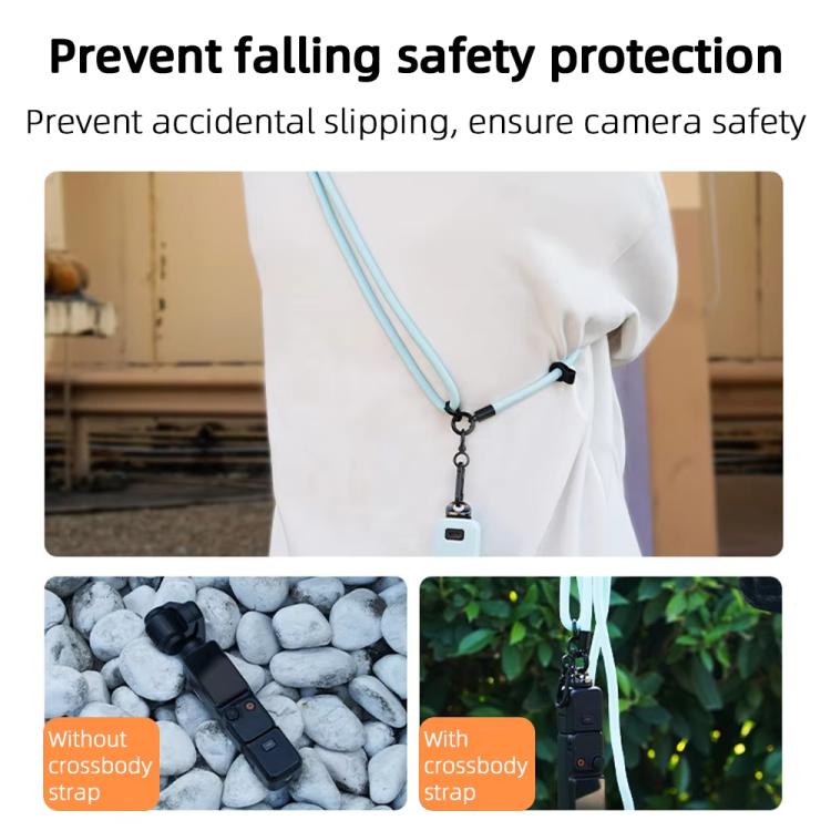 BRDRC Sport Camera Lanyard With 1/4 inch Screw Anti-Lost Crossbody Rope Accessory(Black) - Camera Strap by BRDRC | Online Shopping South Africa | PMc TechLife | Buy Now Pay Later Mobicred