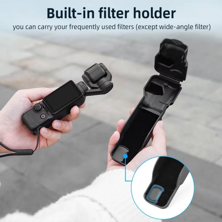 For DJI OSMO Pocket 3 BRDRC Lens Cap Camera Case Screen Protector Accessories(Blue) - free shipping - PMC TechLife - Order now!