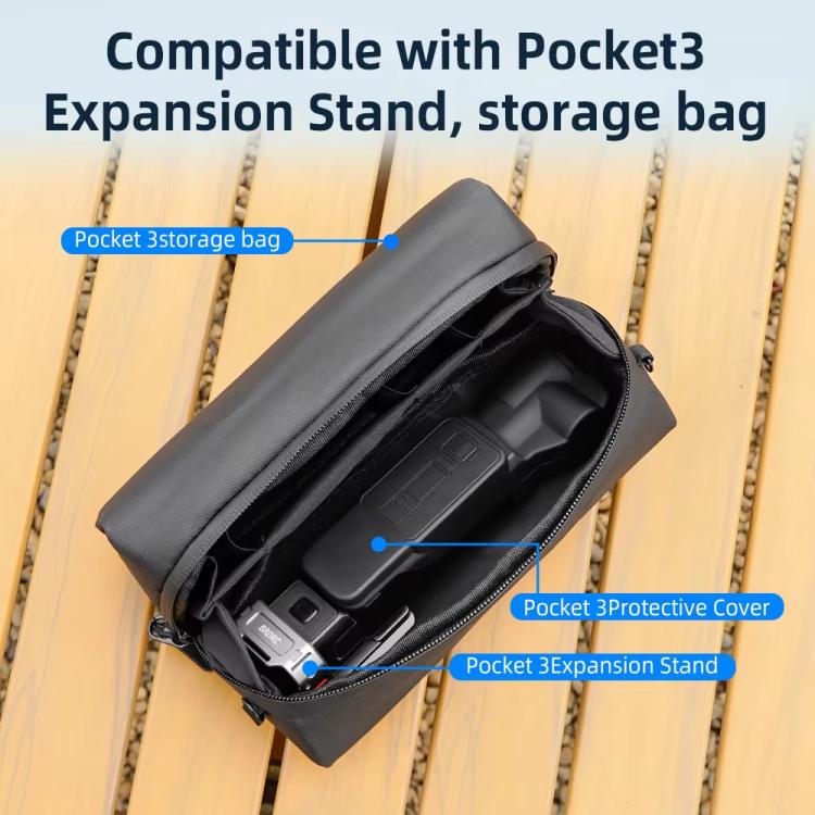 For DJI OSMO Pocket 3 BRDRC Lens Cap Camera Case Screen Protector Accessories(Black) - free shipping - PMC TechLife - Order now!