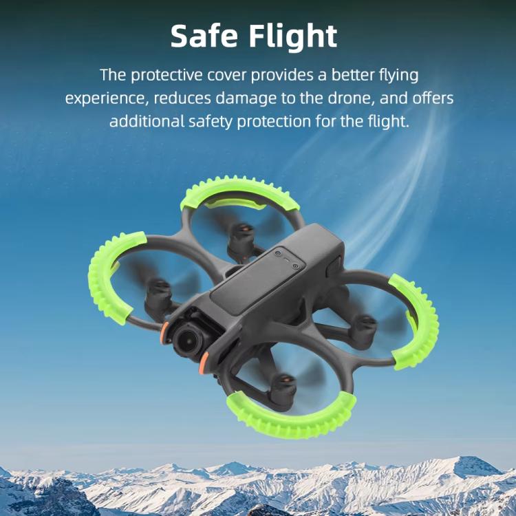 For DJI Avata 2 BRDRC 4pcs Paddle Protection Bumper Rings(Green) - free shipping - PMC TechLife - Order now!