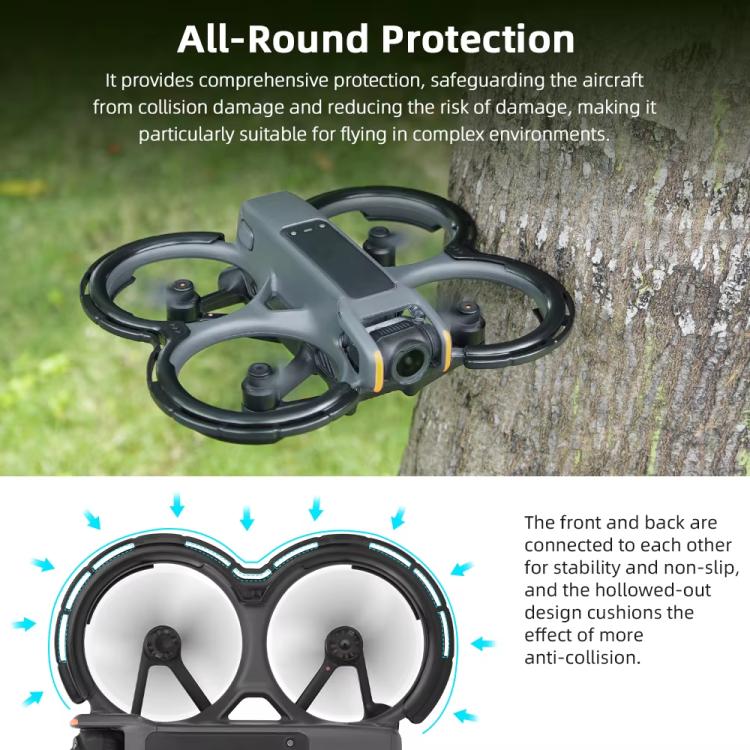 For DJI Avata 2 BRDRC Integrated Paddle Protector One-piece Bumper Ring(Green) - free shipping - PMC TechLife - Order now!