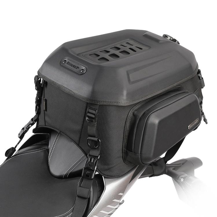 Rhinowalk MT2335 23L-35L Expandable Large-capacity EVA Hard Shell Motorcycle Tail Bag(Carbon Fiber) - free shipping - PMc TechLife - Order now!