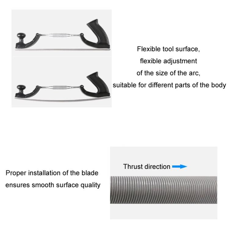 Body Sheet Metal Data Restoration Grinding File, Specifications: Tool Holder + Curved Blade Middle Teeth - Sheet Metal Tools by PMc TechLife | Online Shopping South Africa | PMc TechLife | Buy Now Pay Later Mobicred