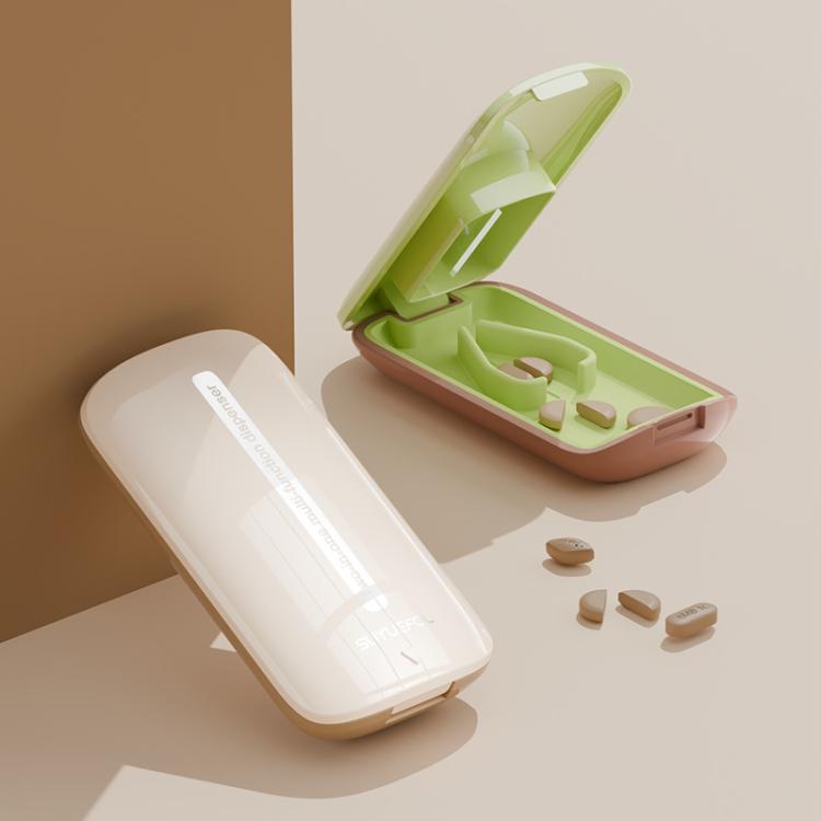 Lightweight Pill Cutter Box Portable Tablet Cutting Dispensing Pill Box(Angel White) - free shipping - PMC TechLife - Order now!