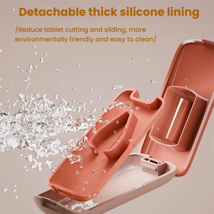 Lightweight Pill Cutter Box Portable Tablet Cutting Dispensing Pill Box(Caramel Brown) - free shipping - PMC TechLife - Order now!