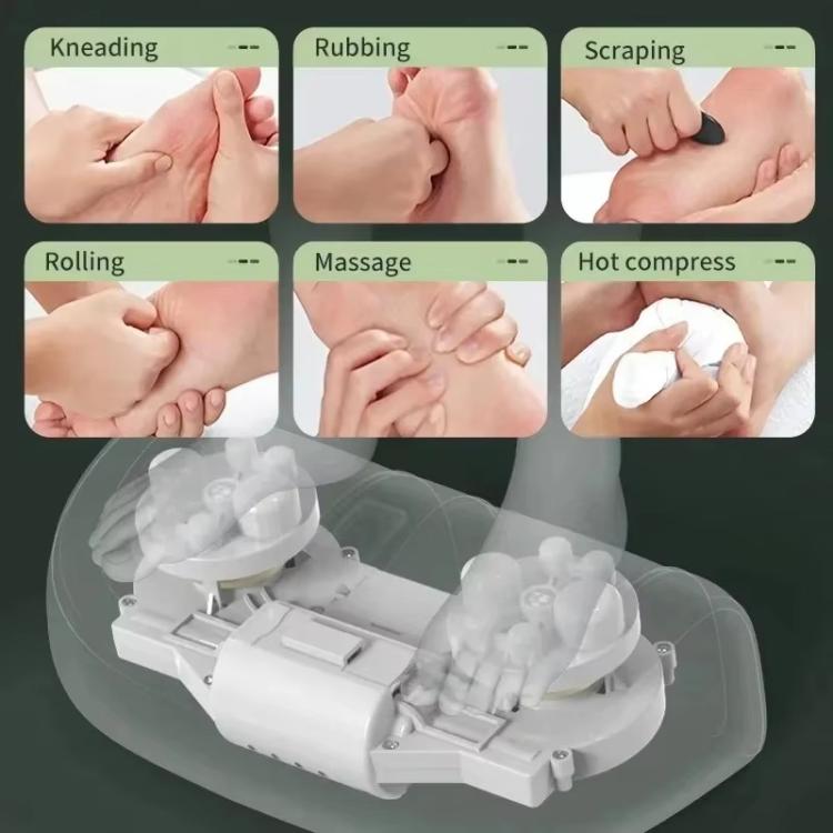 Z5 Dual-frequency Red Light Constant Temperature Hot Compress Foot Massager, Spec: EU Plug(Light Green) - free shipping - PMC TechLife - Order now!
