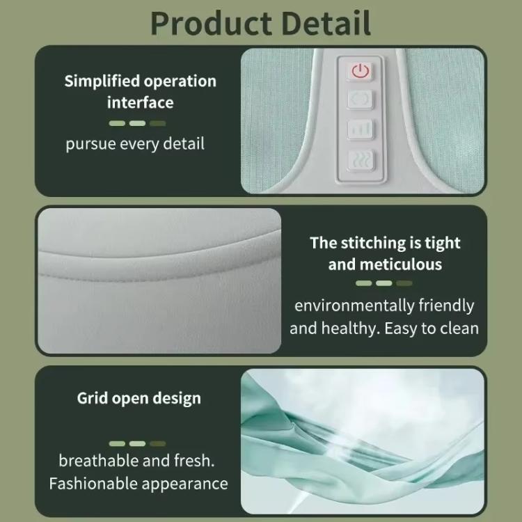 Z5 Dual-frequency Red Light Constant Temperature Hot Compress Foot Massager, Spec: EU Plug(Light Green) - free shipping - PMC TechLife - Order now!