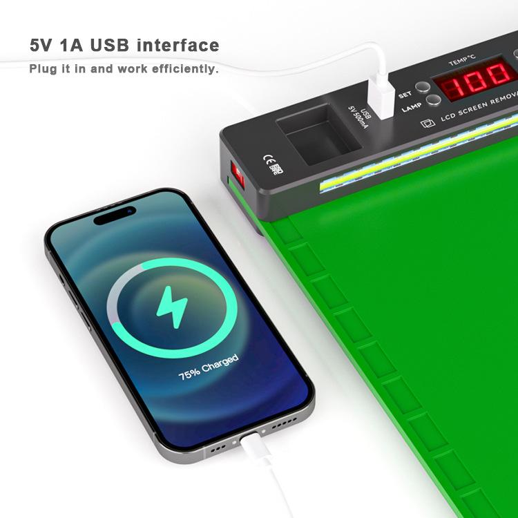 BAKU BA-940 16-inch LCD Screen Removal Work Mat With Heating System and Dust Lighting US Plug - free shipping - PMC TechLife - Order now!