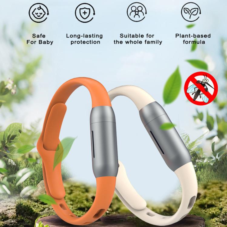 Silicone Mosquito Repellent Bracelet Outdoor Mosquito Repellent For Adults Children(Beige) - Repellent Wristband by PMc TechLife | Online Shopping South Africa | PMc TechLife | Buy Now Pay Later Mobicred