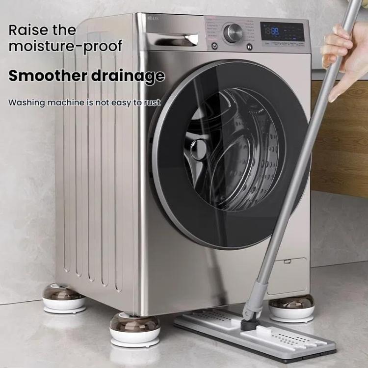 4pcs /Set Washing Machine Foot Pads Heightened Base for Refrigerators Furniture(White) - free shipping - PMC TechLife - Order now!