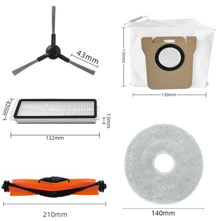 4pcs Side Brush For Xiaomi Robot Vacuum X20 Max Parts Accessories - free shipping - PMc TechLife - Order now!