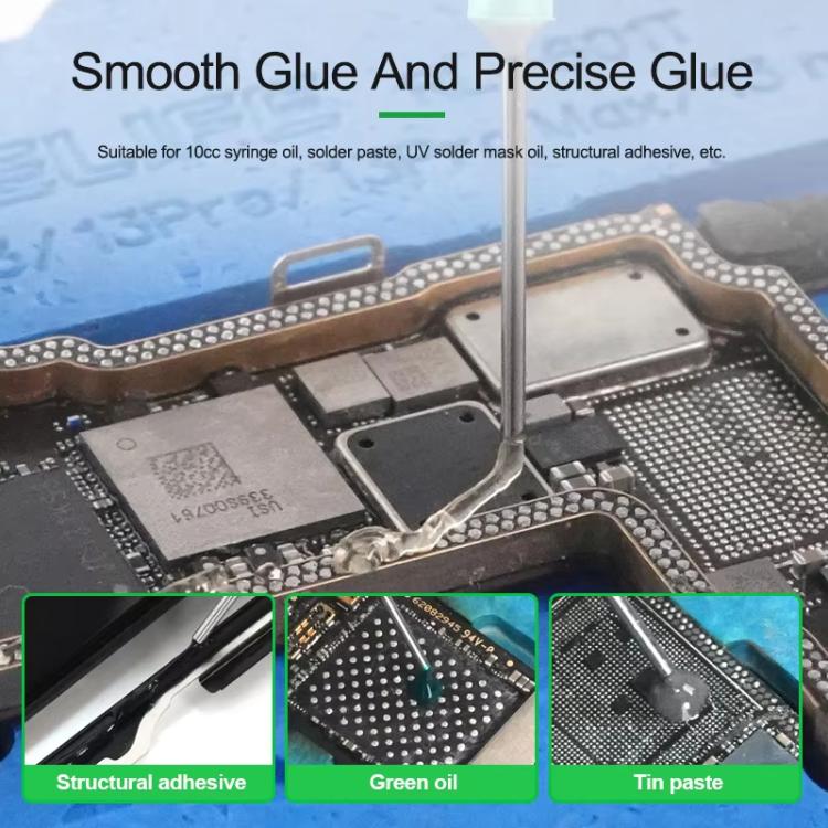 RELIFE RL-062A 10CC Manual Glue Tapper Cell Phone Repair Motherboard Soldering Oil Syringe Booster Tin Paste Syringe Pusher - free shipping - PMc TechLife - Order now!