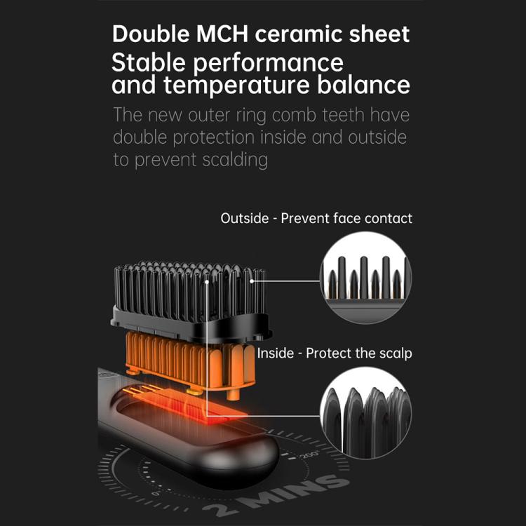 Negative Ion Hair Care Wireless Hair Straightener Portable Straight and Curly Hair Straightener(Black) - free shipping - PMC TechLife - Order now!