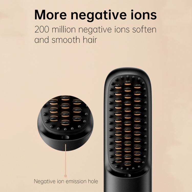 Negative Ion Hair Care Wireless Hair Straightener Portable Straight and Curly Hair Straightener(Black) - free shipping - PMC TechLife - Order now!