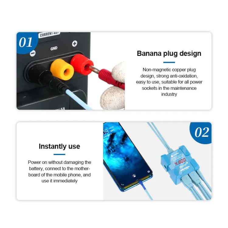 SUNSHINE iBoot C For Android 8V High Voltage Power Supply Test Boot Line Cell Phone Repair Tool Battery Cable HW Boot Cable - free shipping - PMC TechLife - Order now!