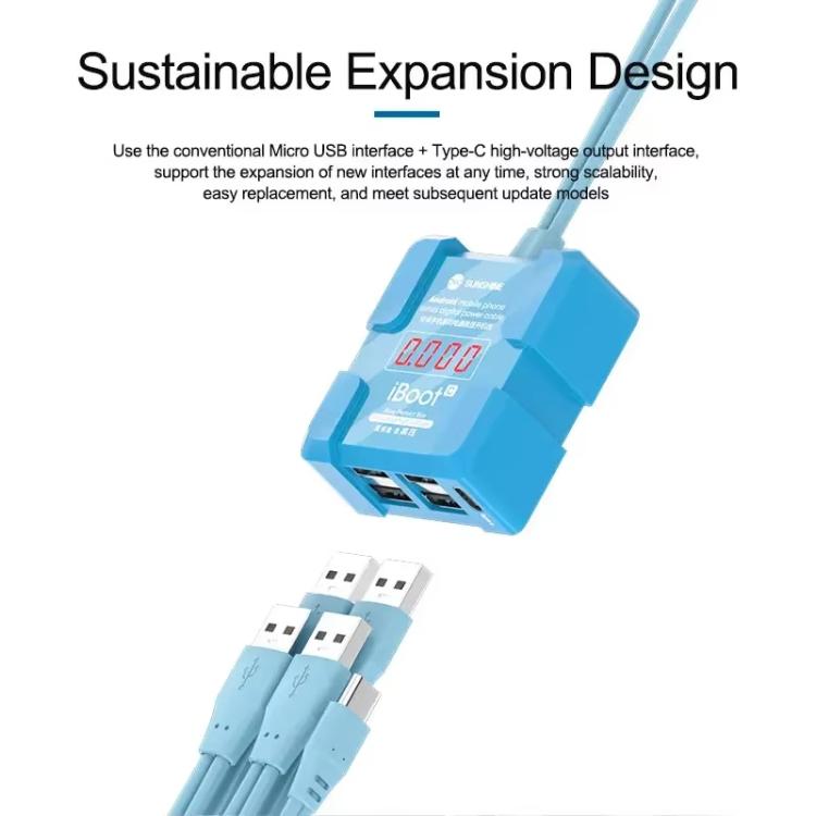 SUNSHINE iBoot C For Android 8V High Voltage Power Supply Test Boot Line Cell Phone Repair Tool Battery Cable HW Boot Cable - free shipping - PMC TechLife - Order now!