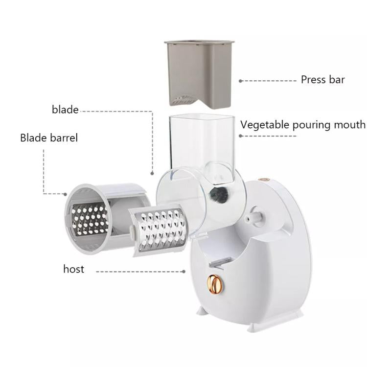 CY-661 3-in-1 Kitchen Multifunctional Roller Electric Vegetable Cutter, Spec: Green Wireless Model - Cutter & Peeler by PMc TechLife | Online Shopping South Africa | PMc TechLife | Buy Now Pay Later Mobicred