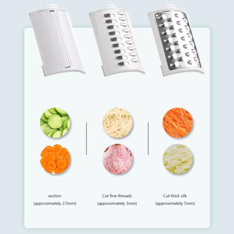 CY-661 3-in-1 Kitchen Multifunctional Roller Electric Vegetable Cutter, Spec: Green EU Plug - Cutter & Peeler by PMc TechLife | Online Shopping South Africa | PMc TechLife | Buy Now Pay Later Mobicred