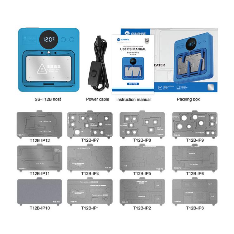 SUNSHINE SS-T12B 13 In 1 Mobile Phone Motherboard Smart Repair Heating Platform Kit Support IP7G-16PM/Android Universal - free shipping - PMC TechLife - Order now!