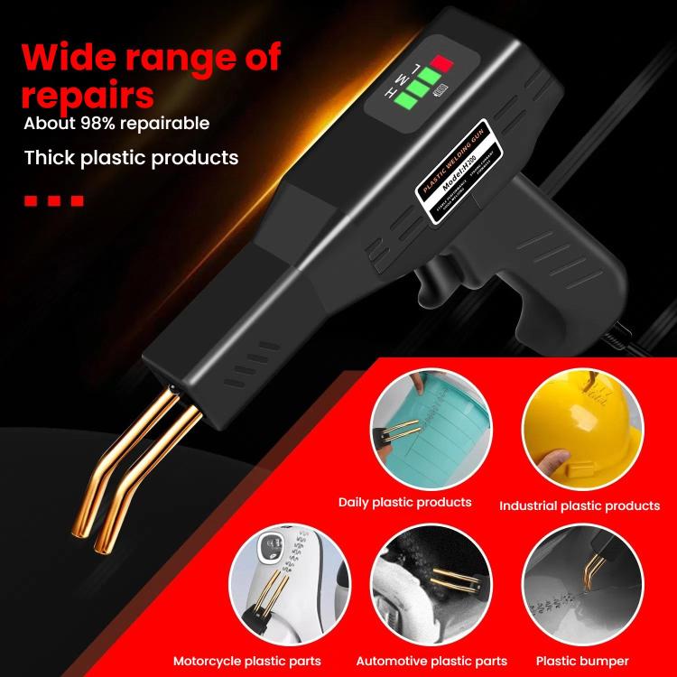Rechargeable Car Bumper Plastic Repair Welding Machine, Specification: Black+400 Welding Nails - Hand Tool Sets by PMc TechLife | Online Shopping South Africa | PMc TechLife | Buy Now Pay Later Mobicred