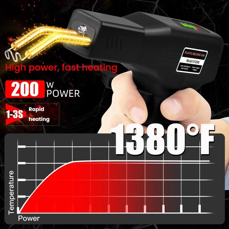 Rechargeable Car Bumper Plastic Repair Welding Machine, Specification: Black+400 Welding Nails - Hand Tool Sets by PMc TechLife | Online Shopping South Africa | PMc TechLife | Buy Now Pay Later Mobicred
