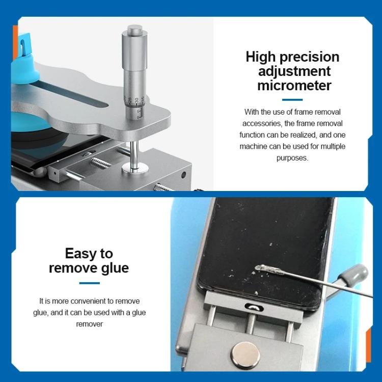 SUNSHINE S-918F Plus 5 In 1 Curved Screen Separator Mobile Phone LCD Screen Repair Separator Heating Platform(EU Plug) - free shipping - PMC TechLife - Order now!